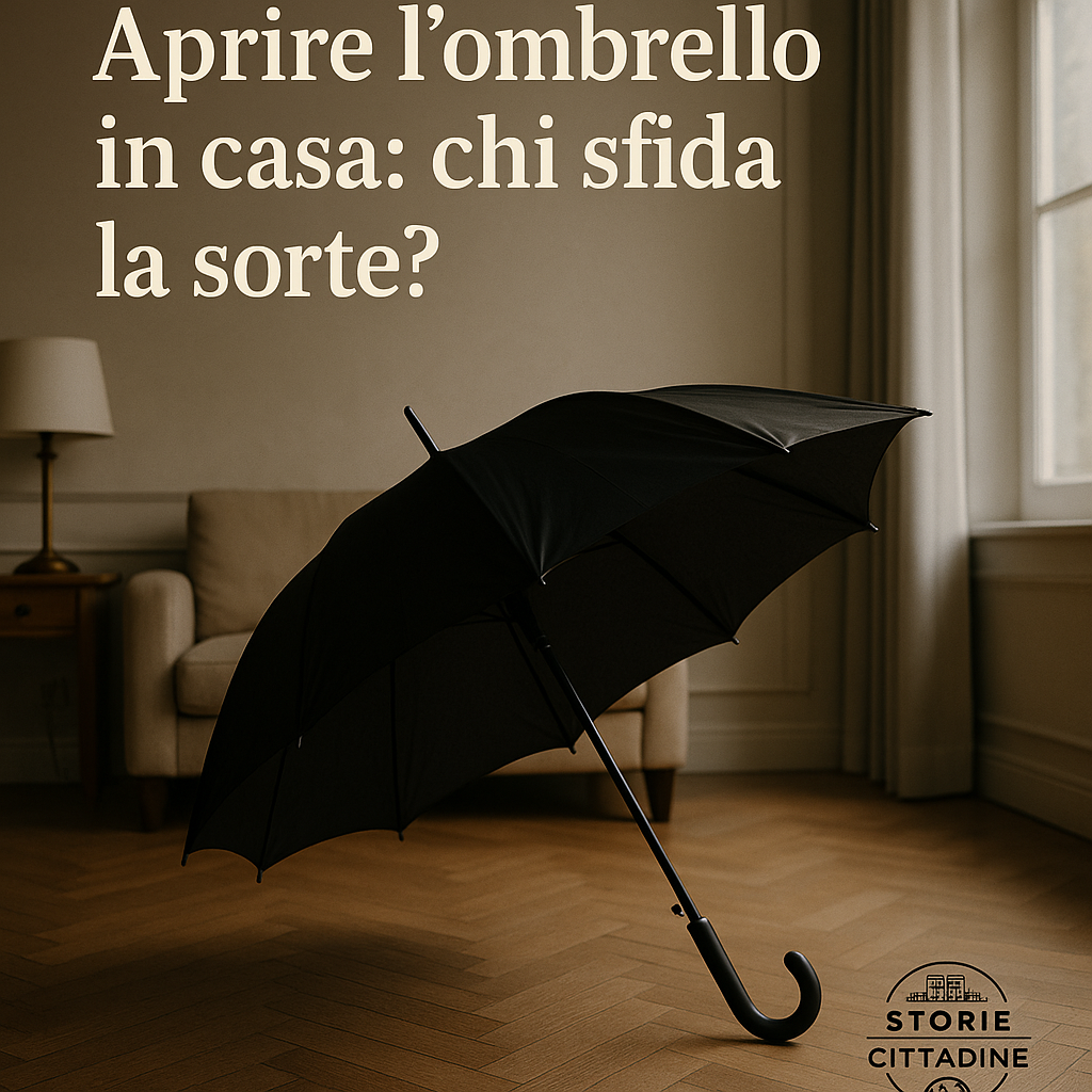 Copertina Aprire l'ombrello in casa porta male